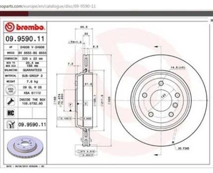 BMW E46 325 330 Arka Fren Diski Havalı Takım 09959010