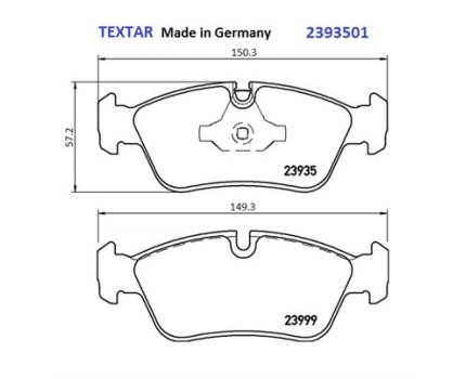 BMW E87 E90 Ön Fren Balatası 2393501