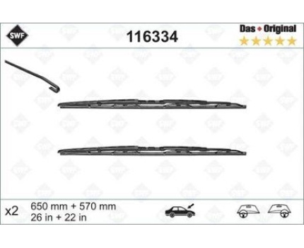 BMW E39 Silecek Takımı 116334