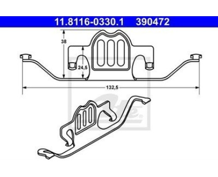 BMW E60 E61 E63 E64 E70 E71 F15 F16 Arka Fren Balata Tutucu 11811603301