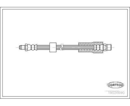 BMW E38 Arka Fren Hortumu 19026690