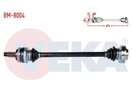 BMW E46 Arka Aks Mili Sağ BM8004