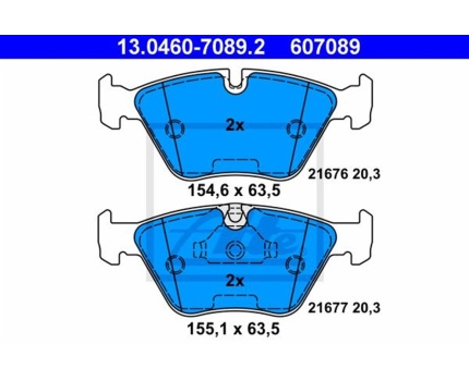 BMW E39 Ön Fren Balatası 13046070892