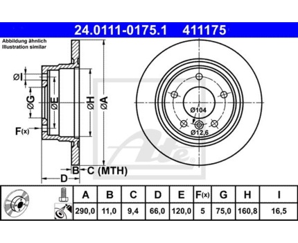 BMW F20 F21 F22 F23 Arka Fren Diski Takım 24011101751