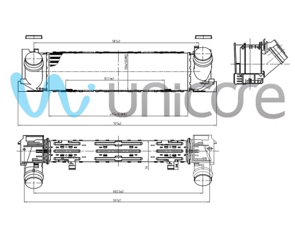 BMW B37 B47 N13 N20 N47N Turbo Radyatörü (İntercooler) 40BWF200B