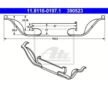 BMW E53 E83 Ön Fren Balata Tutucusu 11811601971