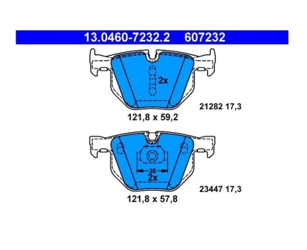 BMW E70 E71 F15 F16 Arka Fren Balatası 13046072322