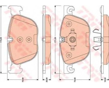 BMW X5 E70 F15 X6 E71 F16 Ön Fren Balatası GDB1726