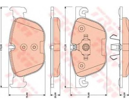 BMW E70 E71 F15 Ön Fren Balatası GDB1726