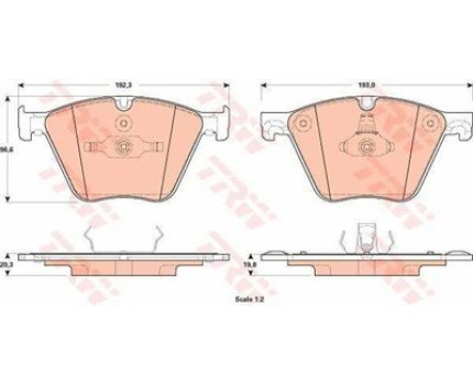 BMW E70 E71 F01 F02 F07 F15 F16 5.0 Ön Fren Balatası GDB1915