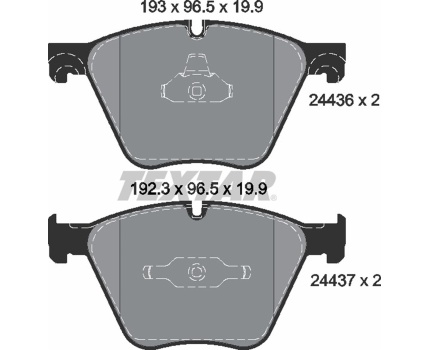 BMW E70 E71 F01 F02 F07 F15 F16 5.0 Ön Fren Balatası 2443601