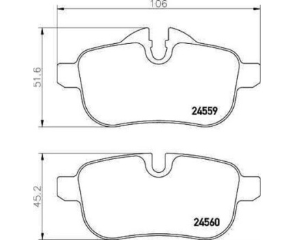 BMW E89 Arka Fren Balatası 2455901