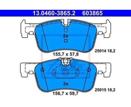 BMW F20 F21 F22 F23 Ön Fren Balatası 13046038652