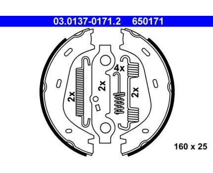 Mercedes Benz C107 W108 W109 W111 W113 W114 W115 W116 W123 W126 El Fren Balatası 03013701712