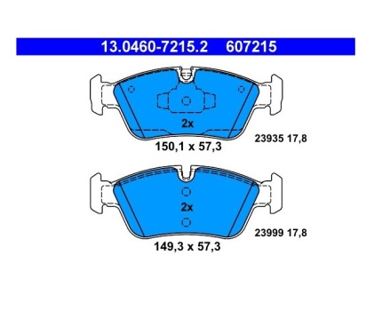 BMW E87 E90 Ön Fren Balatası 13046072152