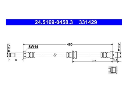 BMW E36 E46 Arka Fren Hortumu 83615204553