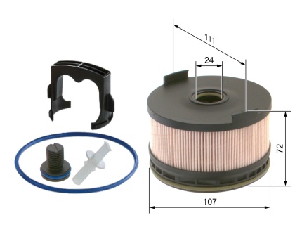 Mercedes Benz M608 M651 M654 Mazot Filtresi F026402262