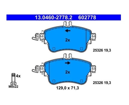 Mercedes Benz C117 W176 W246 Ön Fren Balatası 13046027782