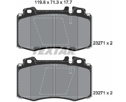 Mercedes Benz C215 R129 R230 W163 W220 Ön Fren Balatası 2327102