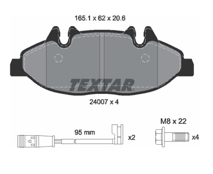 Mercedes Benz W639 Ön Fren Balatası 2400701