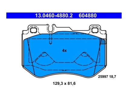 Mercedes Benz W205 Spor Tip Ön Fren Balatası 13046048802