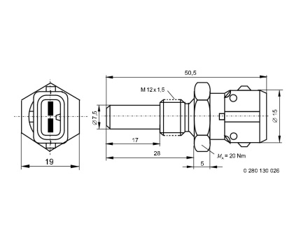 BMW M10 M20 M30 M40 M42 M43 M50 Hararet Müşürü 0280130026