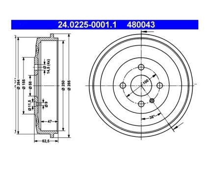 BMW E21 1502 2002 Arka Fren Kampanası Takımı 24022500011