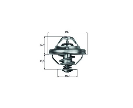 BMW E34 E36 E387 E39 M51 Termostat 80°C TX3880D