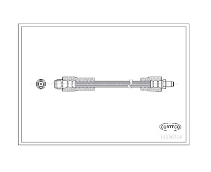 Mercedes Benz C208 C209 C140 R170 R171 W168 W202 W203 W210 W220 Ön Fren Hortumu 19026704