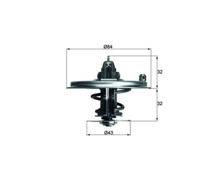 BMW E32 E34 E38 M60 M70 Termostat TX3685D