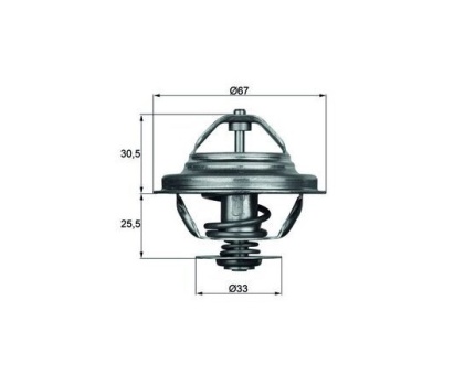 BMW E30 E32 E34 E36 M20 M30 M50 Termostat 80C TX2780D