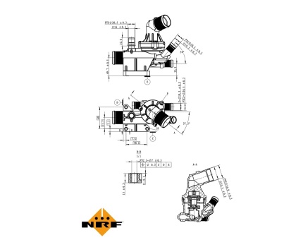 Mercedes Benz W205 W447 M622 M626 Termostat 725019