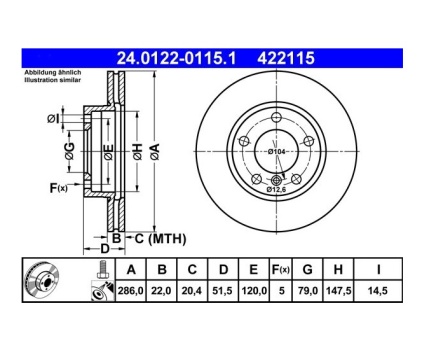 BMW E36 E46 E85 Z3 Ön Fren Diski Havalı Takım 24012201151