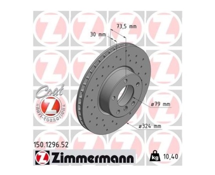 BMW E39 530 Ön Fren Diski Spor Tip (Delikli) Takım 150129652