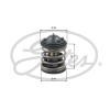 BMW MINI N47 N47N N57 N57N Termostat TH47487G1