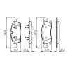 Mercedes Benz C292 W166 Ön Fren Balatası 0986494672