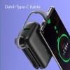Yesido YP18 10.000 mAh USB3.0 PD Hızlı Şarj Powerbank - Siyah
