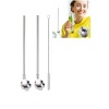 Paslanmaz Metal 2 li Kaşıklı Pipet Fırça Seti