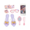 4376 Pretty Pinky Kokoş Terlik Gözlük Tarak Set -Sunman