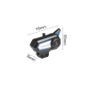 Bt31 Kask Kulaklık Bluetooth 5.0 Motosiklet Interkom Su Geçirmez Kablosuz Kulaklık