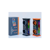 Şeffaf Mecha Müzik Tws Stereo Rgb İşıklı Hoparlör Kablosuz Bluetooth 5.0 Taşınabilir Hoparlör V9