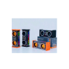 Şeffaf Mecha Müzik Tws Stereo Rgb İşıklı Hoparlör Kablosuz Bluetooth 5.0 Taşınabilir Hoparlör V9