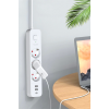 Akım Korumalı 3’lü Priz 2xusb 1xtype-c 3680w Girişli Uzatma Kablolu Priz Ftr16