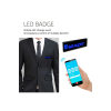 Matrix Kayan Led Yaka Rozeti Mobil Kontrollü Dijital Etiket 9×3cm