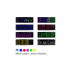 Matrix Kayan Led Yaka Rozeti Mobil Kontrollü Dijital Etiket 9×3cm