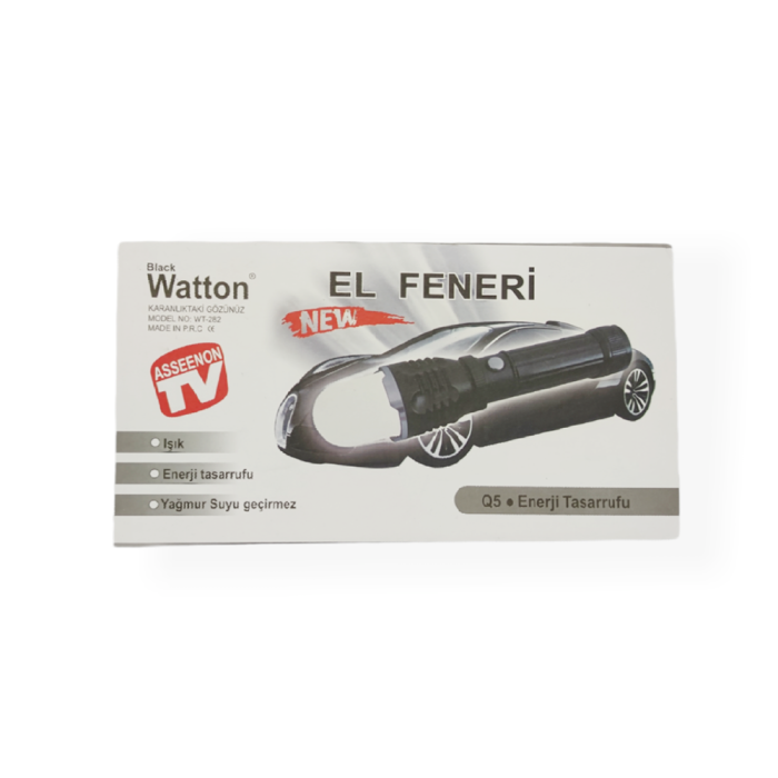 Flaşörlü Uzun Mesafeli Şarjlı Pilli Mıknatıslı EL Feneri Watton Wt-282