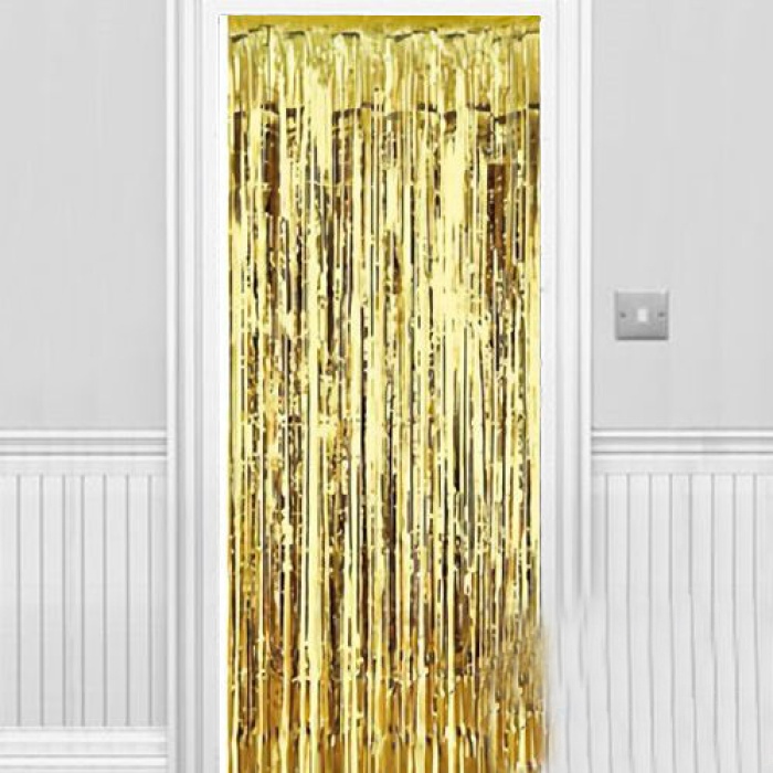 Işıltılı Duvar ve Kapı Perdesi Gold 90x200 cm