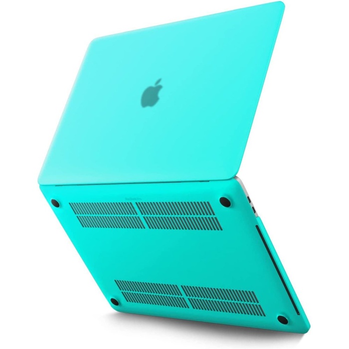 Macbook Pro 13 2021 Macbook Buzlu Kapak - Yeşil