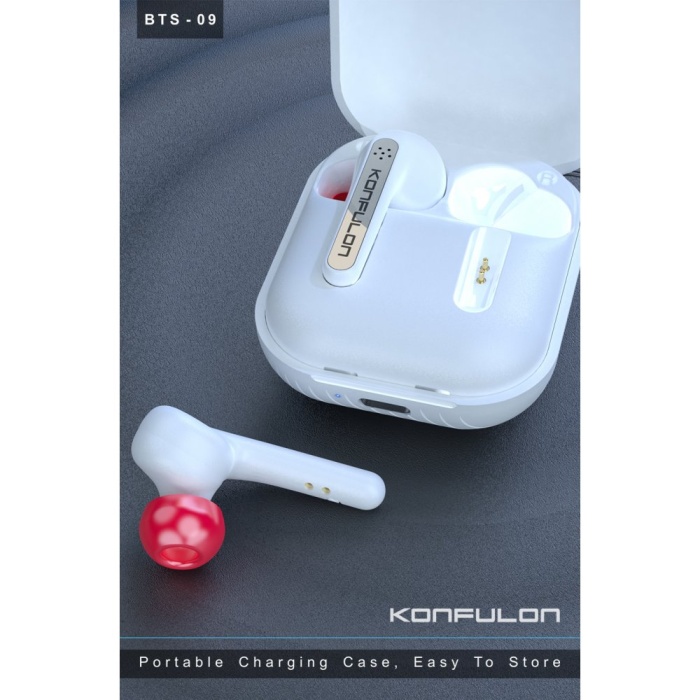 BTS09 Kablosuz Airpods Kulaklık - Beyaz