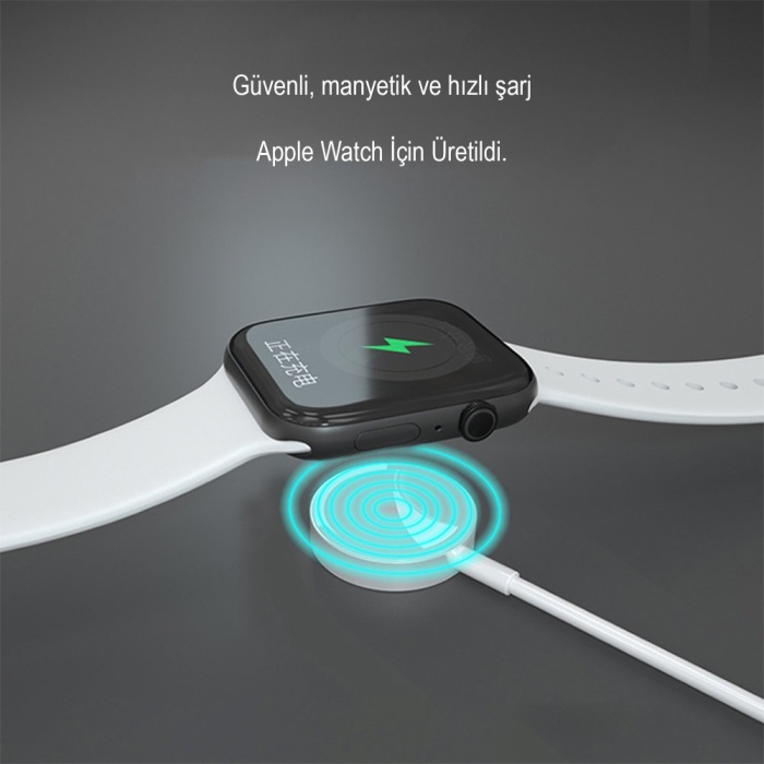 Earldom WC21 Apple Watch Kablosuz Şarj Cihazı - Beyaz